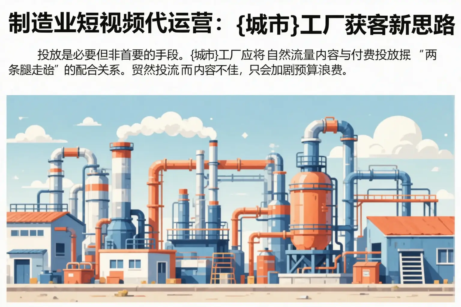 制造业短视频代运营：运城工厂获客新思路