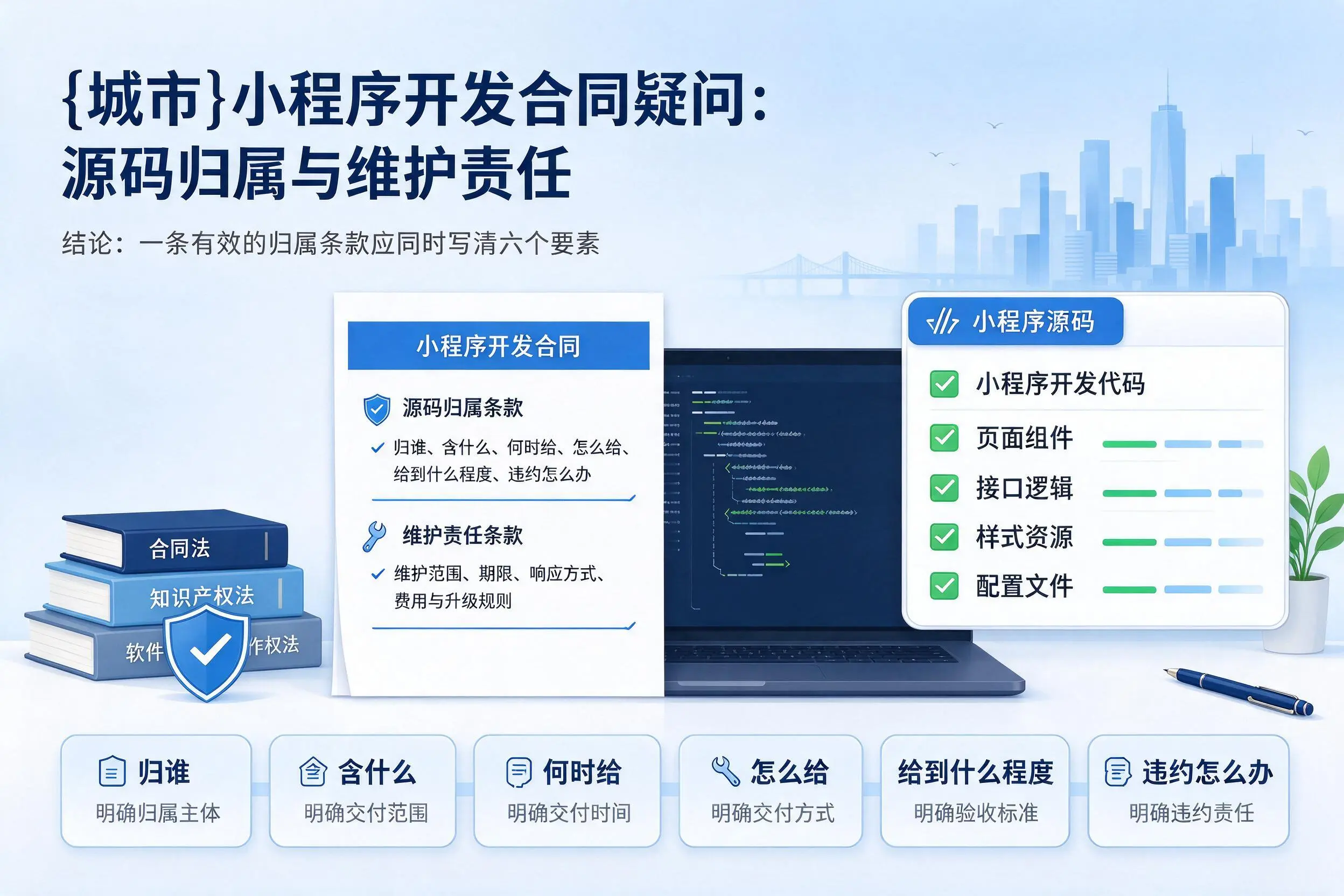 运城小程序开发合同疑问:源码归属与维护责任