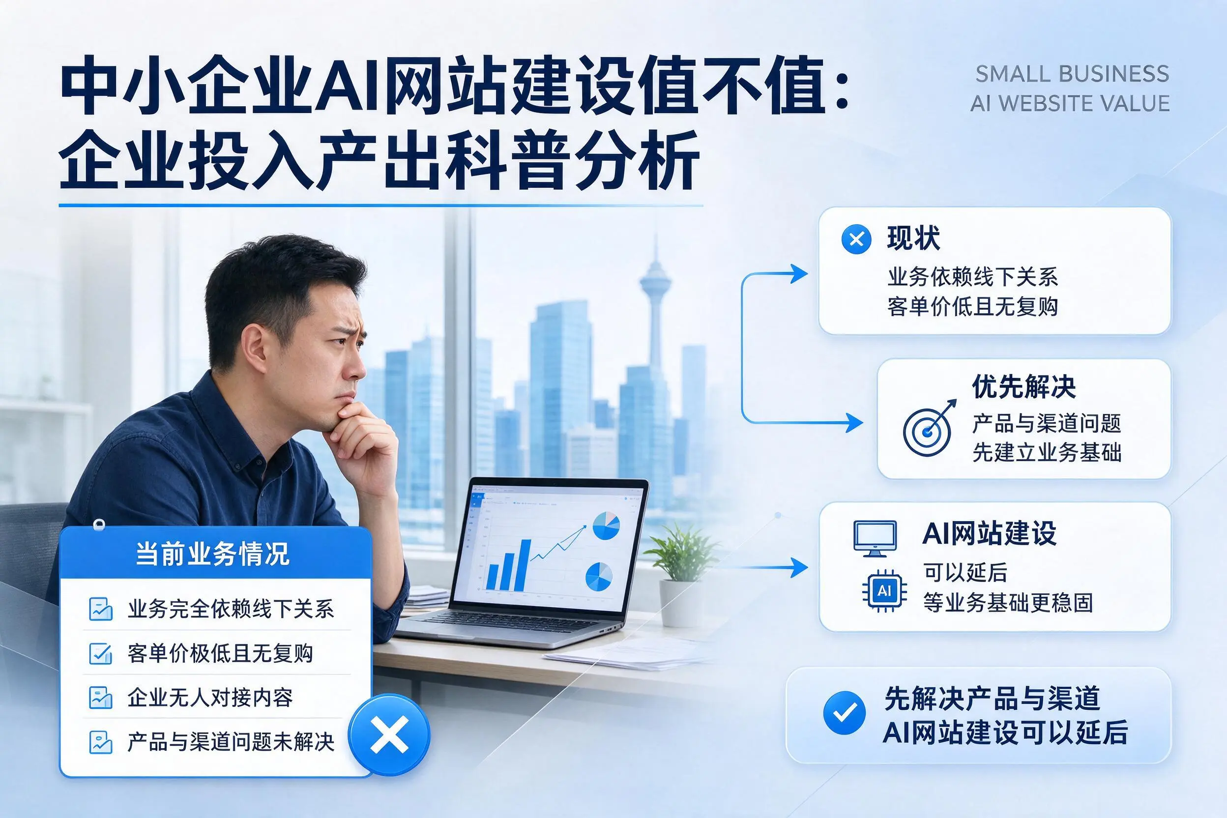 中小企业AI网站建设值不值:运城企业投入产出科普分析