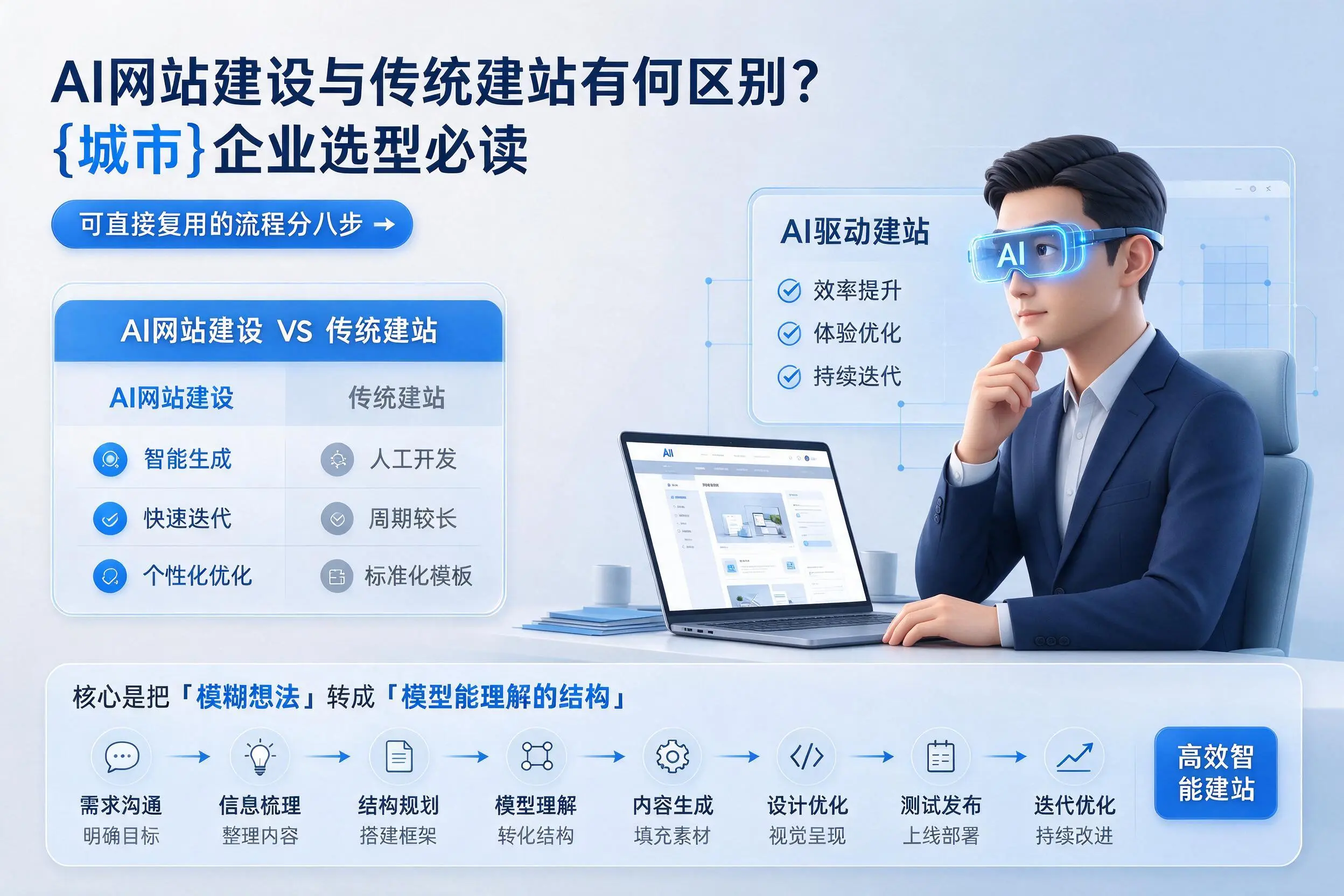 AI网站建设与传统建站有何区别？运城企业选型必读