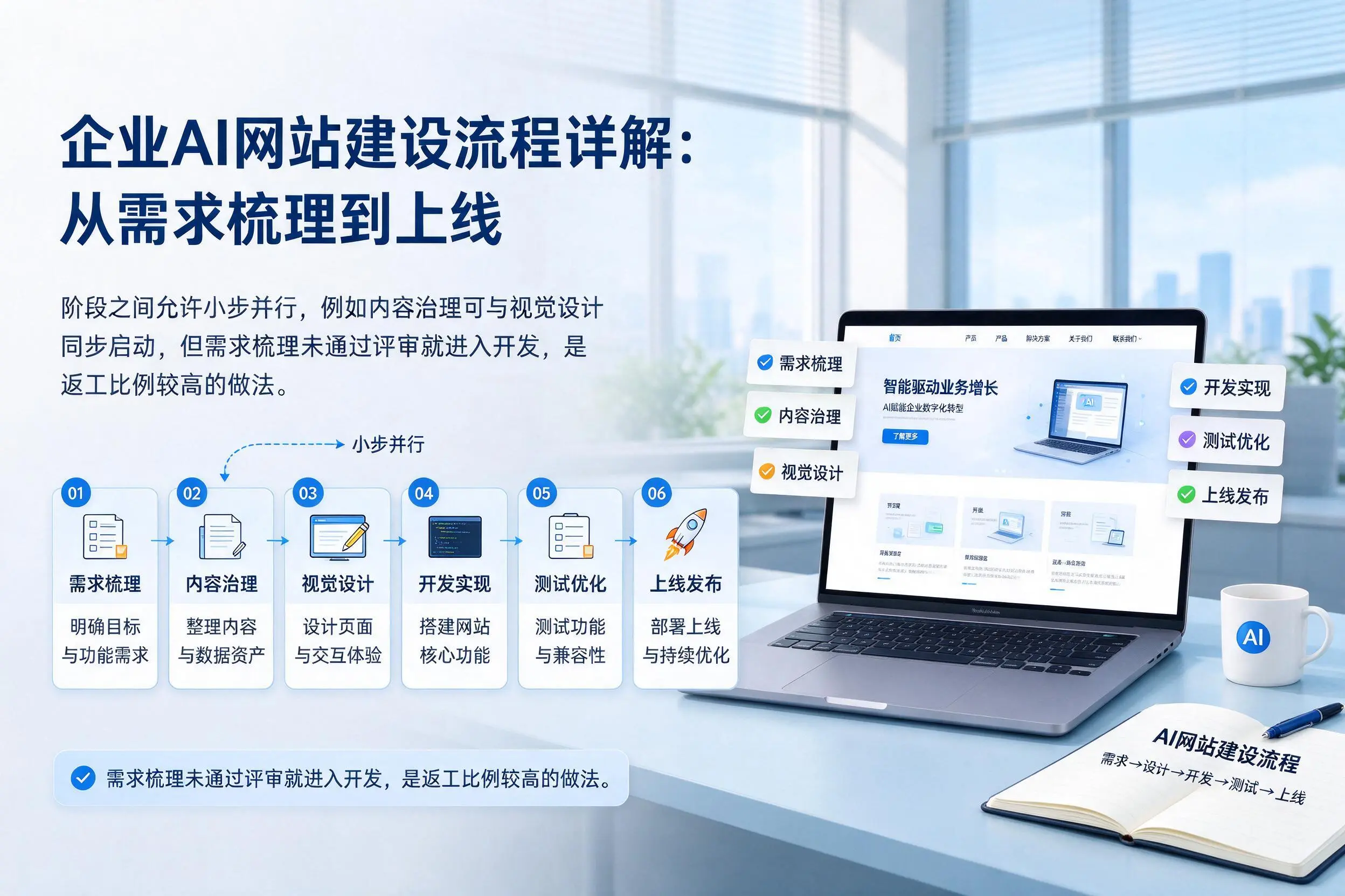 运城企业AI网站建设流程详解：从需求梳理到上线