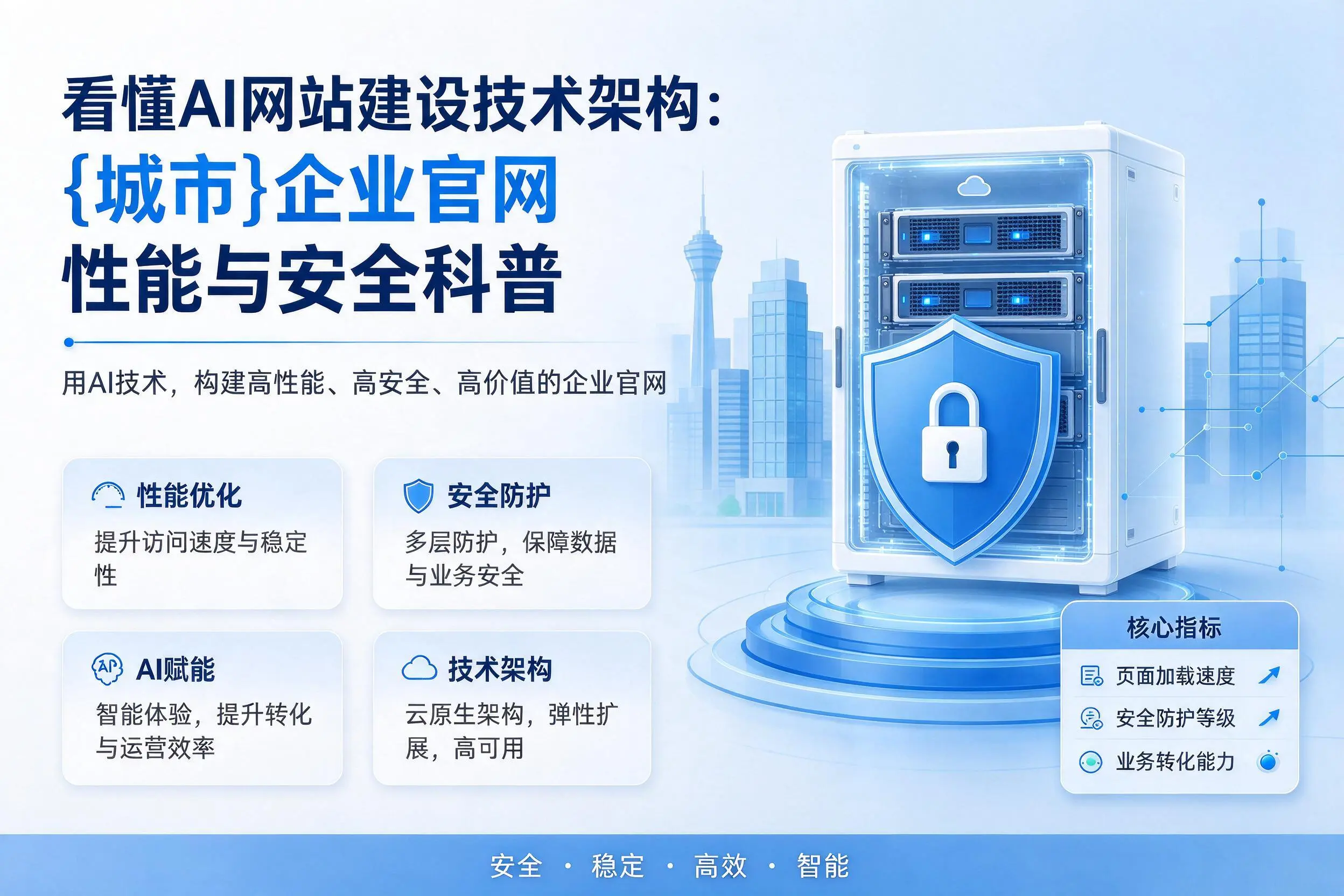 看懂AI网站建设技术架构:运城企业官网性能与安全科普